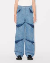 Multipocket cargo jeans in japanese denim