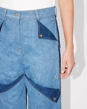 Multipocket cargo jeans in japanese denim