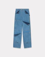 Multipocket cargo jeans in japanese denim