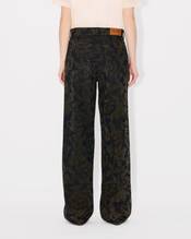 'KENZO Peonies' cargo jeans in japanese denim