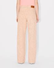 'KENZO Peonies' cargo jeans in japanese denim