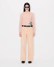 'KENZO Peonies' cargo jeans in japanese denim