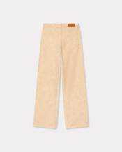 'KENZO Peonies' cargo jeans in japanese denim