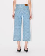 'KENZO Weave' SUMIRE cropped wide jeans in japanese denim