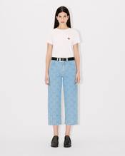 'KENZO Weave' SUMIRE cropped wide jeans in japanese denim