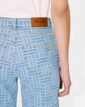 'KENZO Weave' SUMIRE cropped wide jeans in japanese denim