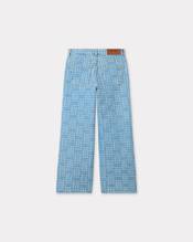 'KENZO Weave' SUMIRE cropped wide jeans in japanese denim