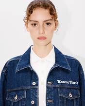 'KENZO by Verdy'  embroidered trucker jacket in japanese denim