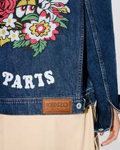 'KENZO by Verdy'  embroidered trucker jacket in japanese denim