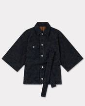 'KENZO Peonies' oversized jacket in japanese denim