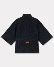 'KENZO Peonies' oversized jacket in japanese denim