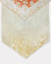 'KENZO Peonies' large tassel triangle in silk