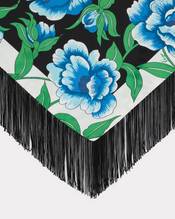 'KENZO Ponies' silk small tassel triangle