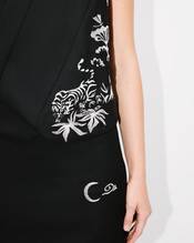 'KENZO Paris Jungle' embroidered kimono waistcoat in virgin wool and satin