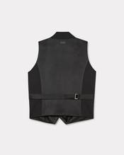 'KENZO Paris Jungle' embroidered kimono waistcoat in virgin wool and satin