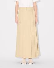 Cargo long skirt in cotton ripstop