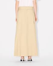 Cargo long skirt in cotton ripstop