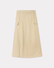 Cargo long skirt in cotton ripstop