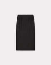 'KENZO Paris Jungle' embroidered long straight skirt in virgin wool