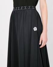'Boke Flower 2.0' midi skirt in technical cotton