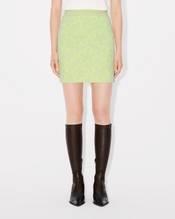 Hana Dots' embroidered skirt in mixed cotton wool
