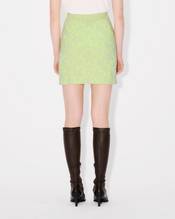 Hana Dots' embroidered skirt in mixed cotton wool