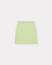 Hana Dots' embroidered skirt in mixed cotton wool