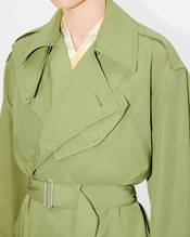 Long trench with kimono sleeves