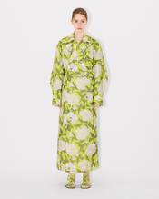 Trench with kimono sleeves