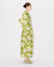 Trench with kimono sleeves