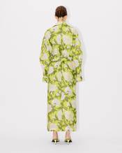 Trench with kimono sleeves
