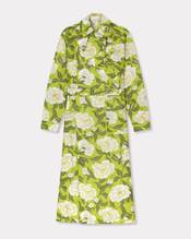 Trench with kimono sleeves