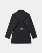 Short trench with kimono sleeves