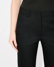 Cropped pants in virgin wool