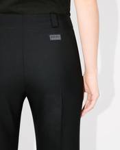 Cropped pants in virgin wool