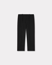 Cropped pants in virgin wool