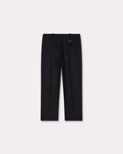 Cropped pants in virgin wool