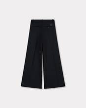 Wide leg pants in virgin wool
