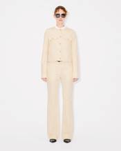 Flared pants in cotton