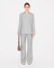 'KENZO Weave' flared pants in jacquard wool