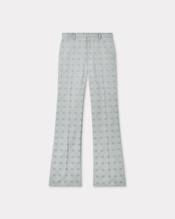'KENZO Weave' flared pants in jacquard wool