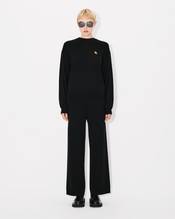 'KENZO Pop' embroidered straight pants in merino wool
