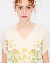 'KENZO Jungle Flower' embroidered wool vest