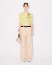 KENZO Peonies' embroidered top in light wool