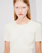 Top in stretch lace