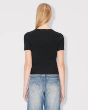 Top in stretch lace