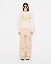 'KENZO Jungle Flower' embroidered wool jumper