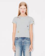 Embroidered top in cotton
