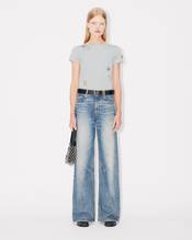 Embroidered top in cotton
