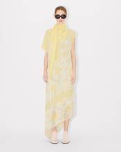 'KENZO Peonies' fringed long dress